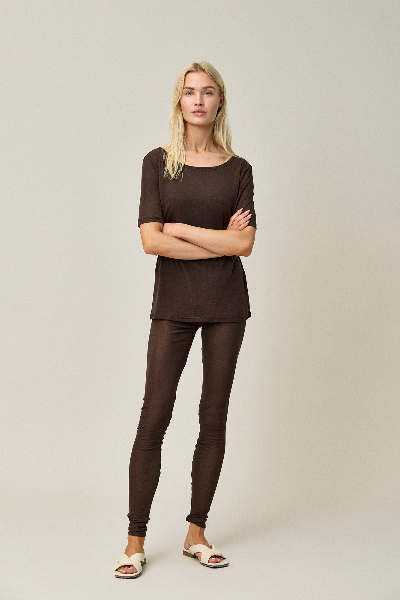 Cotton Crepe Leggings
