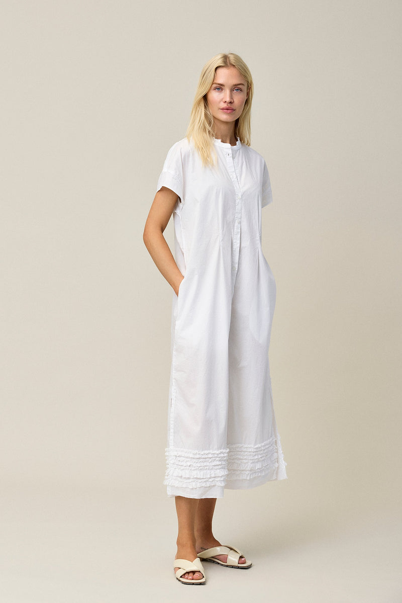 Cotton Stretch Shirt Dress