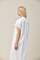 Cotton Stretch Shirt Dress