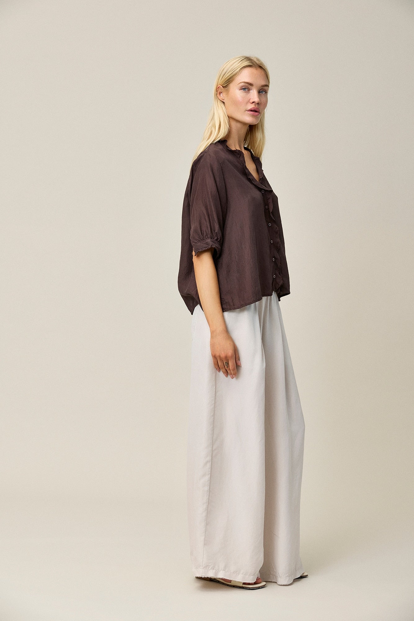 Silk Habotai Floaty Pants