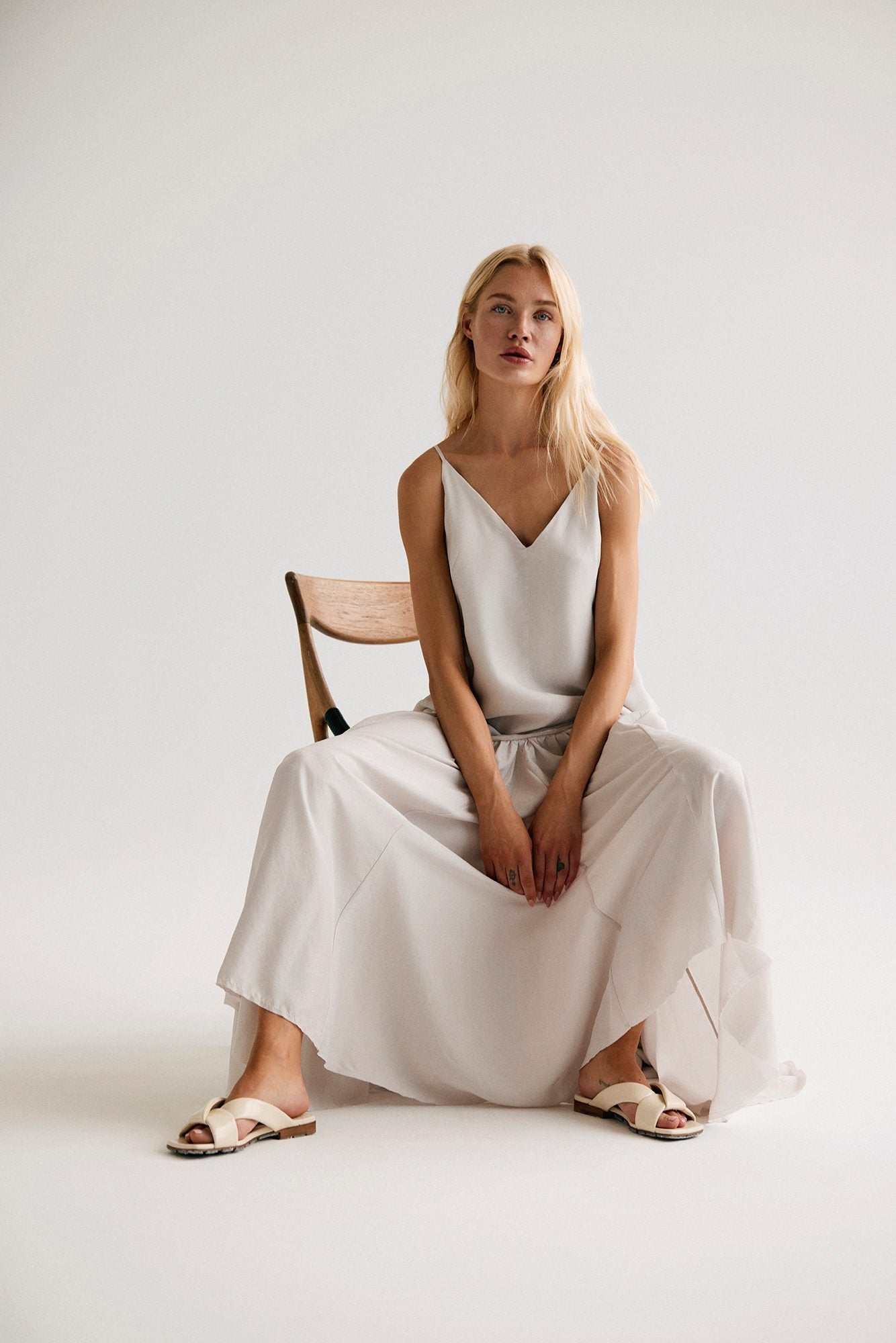 Silk Habotai Floaty Slip Dress