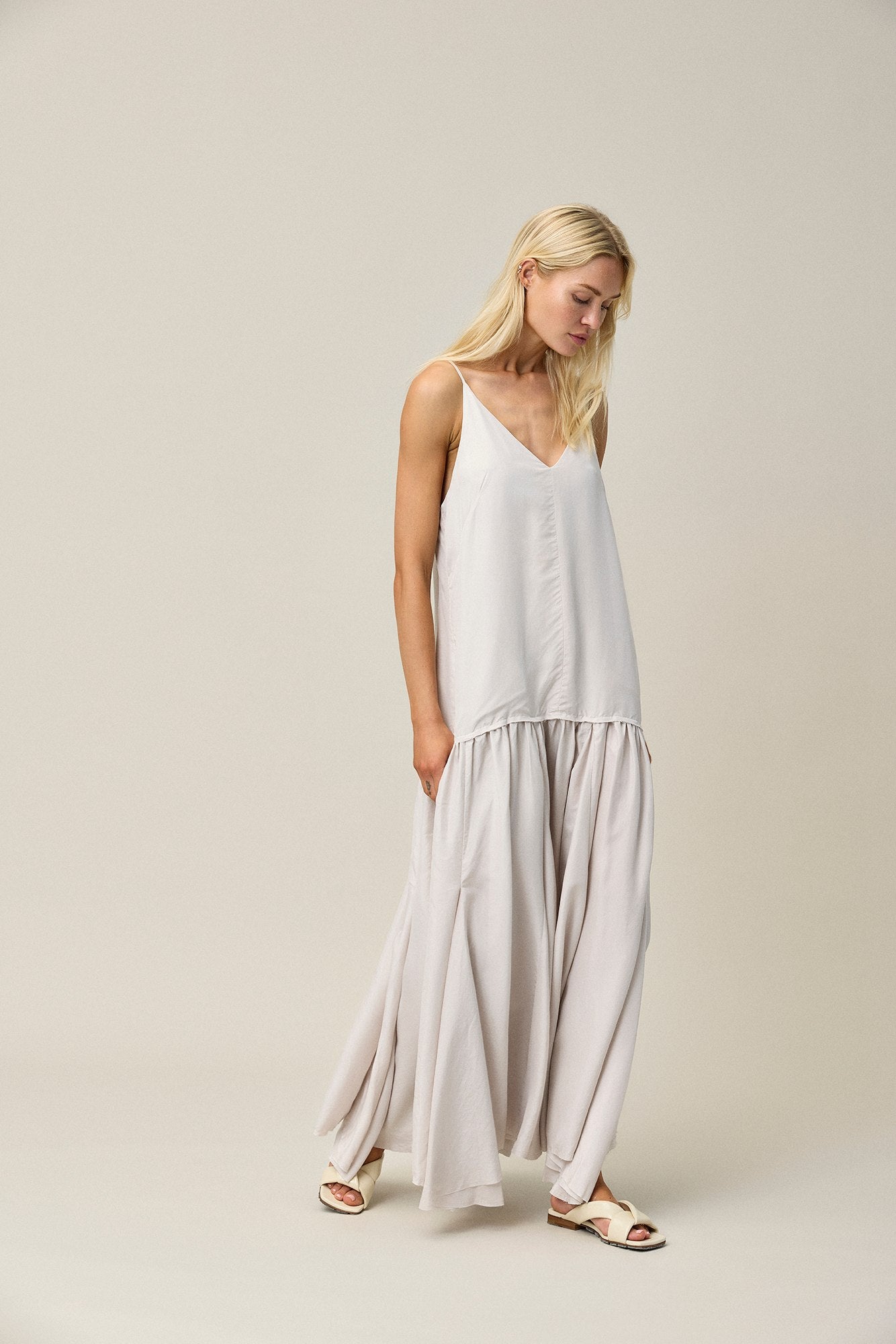 Silk Habotai Floaty Slip Dress