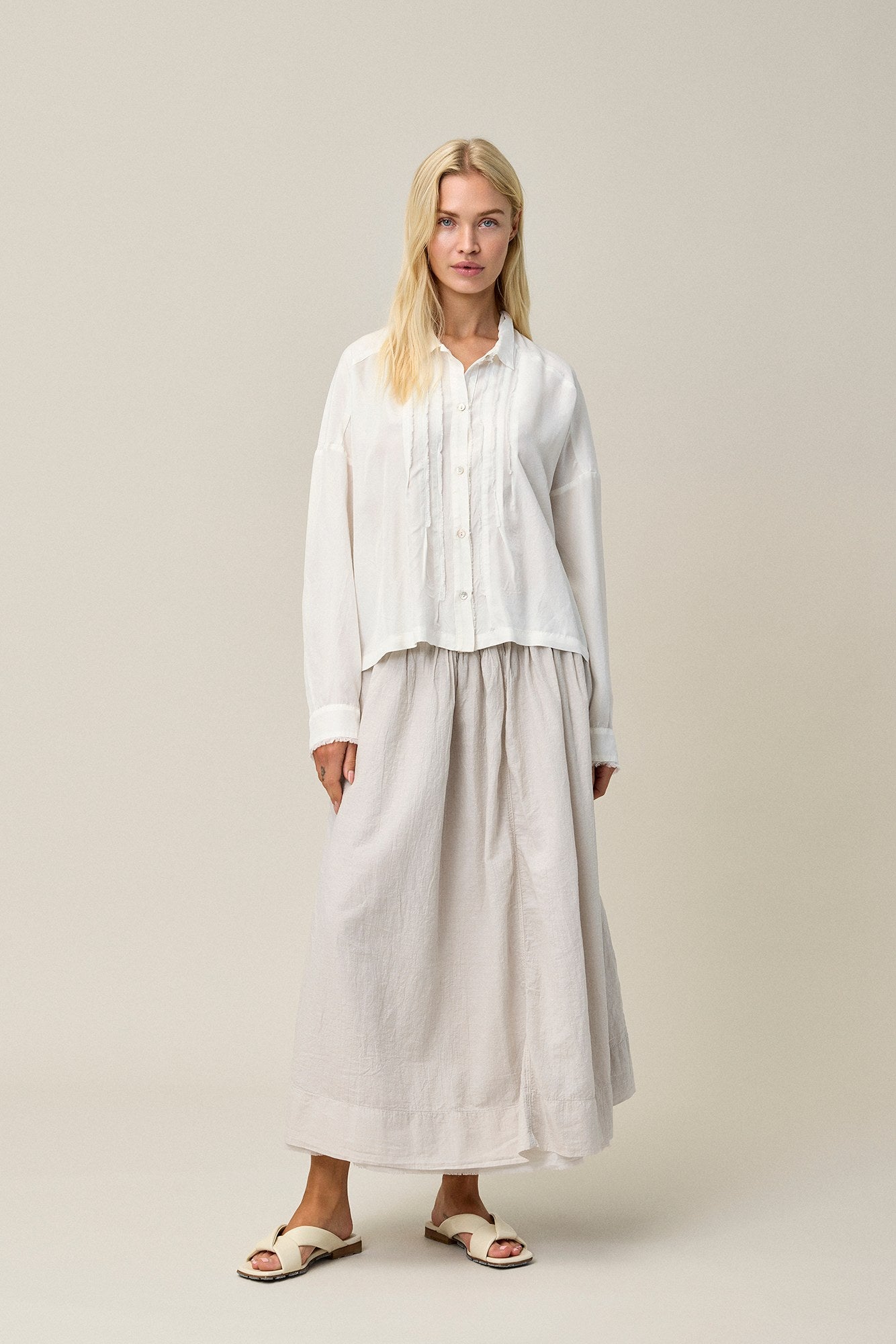 Light Crinkled Cotton Skirt