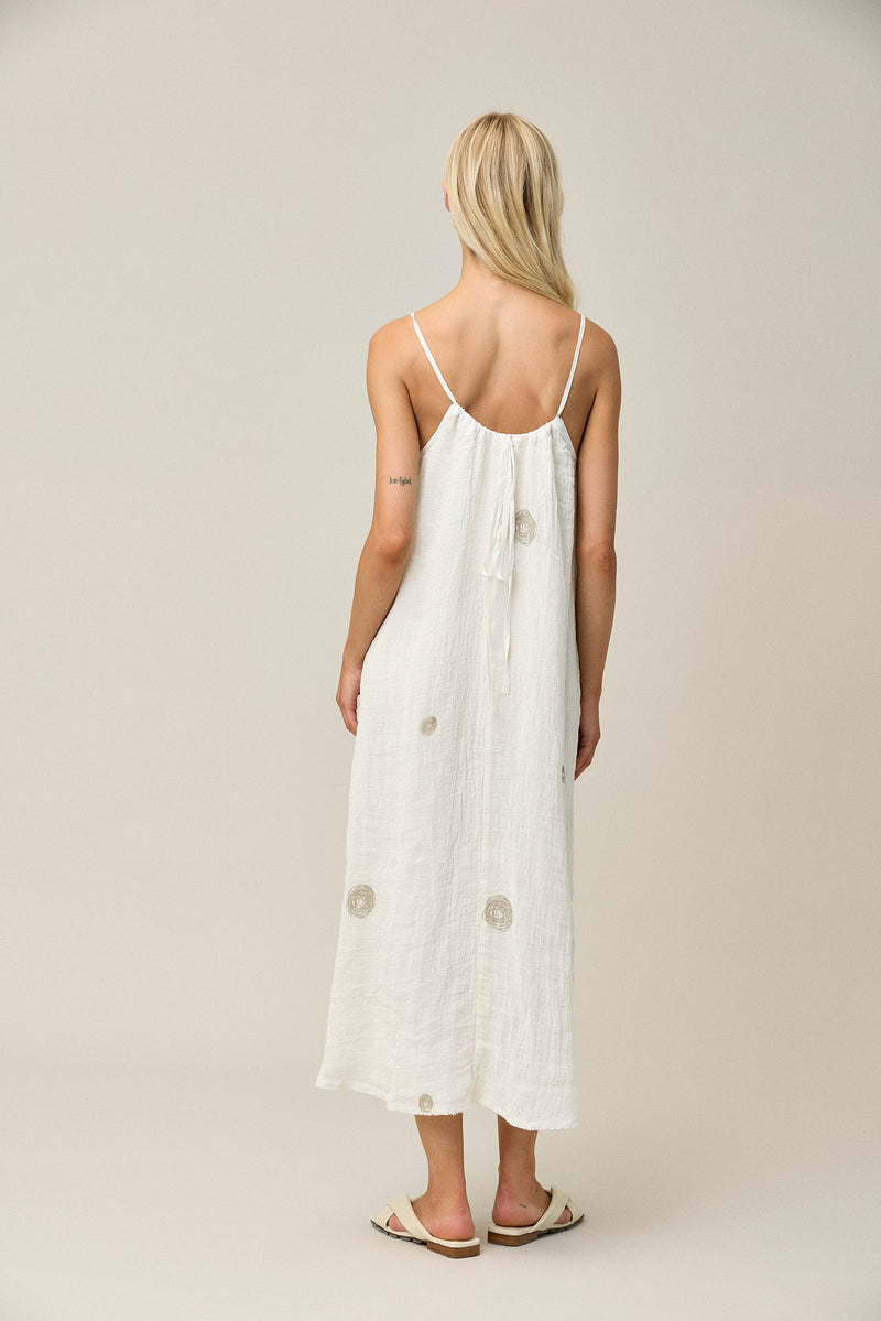 Linen Dot Dress