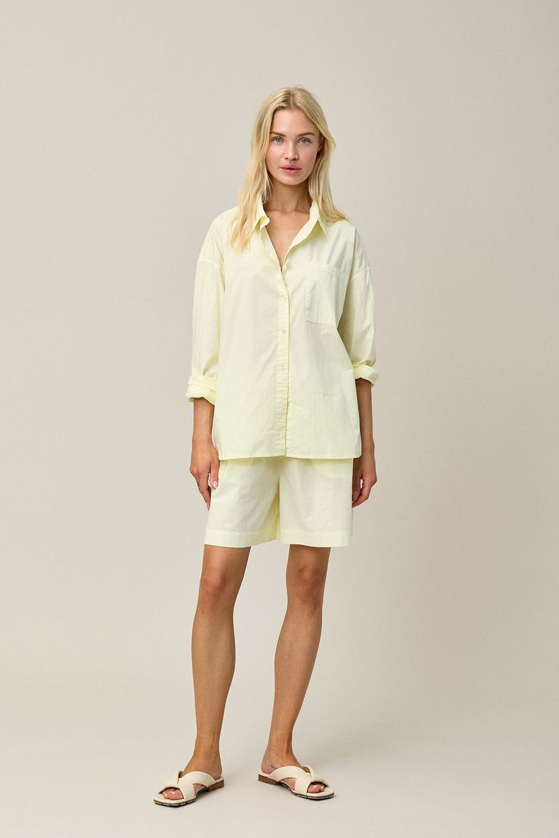 Crispy Cotton Stretch Shirt