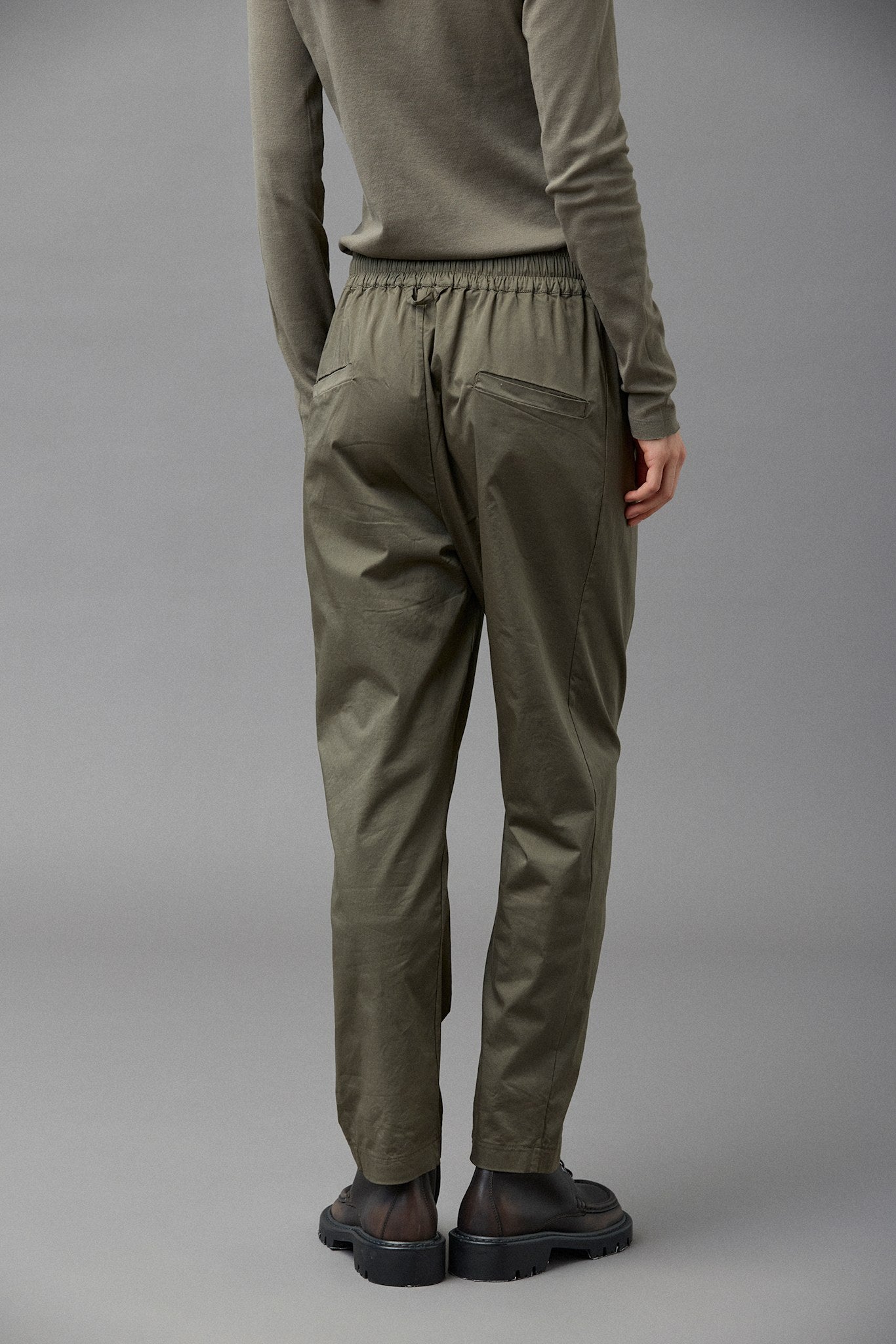 Basic Cotton Easy Narrow Pants