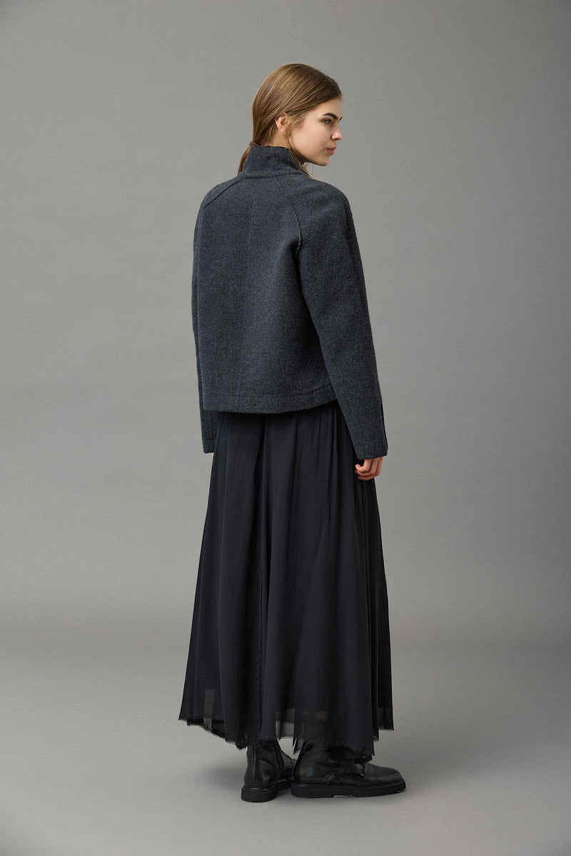 Silk Georgette Fluid Skirt