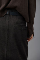 Check Wool Skirt