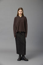 Check Wool Skirt