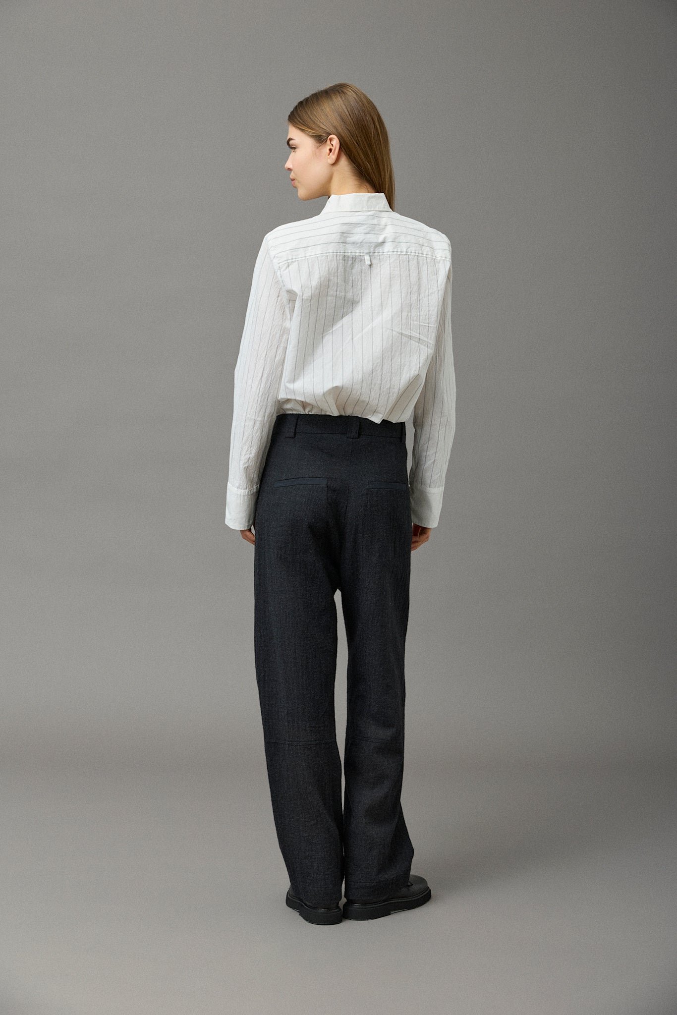 Light Wool Wide Pants