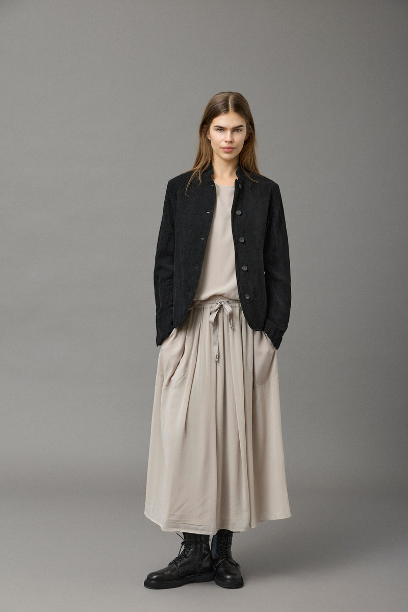 Crinkled Velvet Jacket