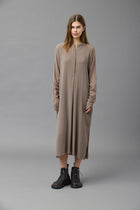 Silk Georgette Gathered sleeve dress