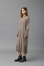 Silk Georgette Gathered sleeve dress