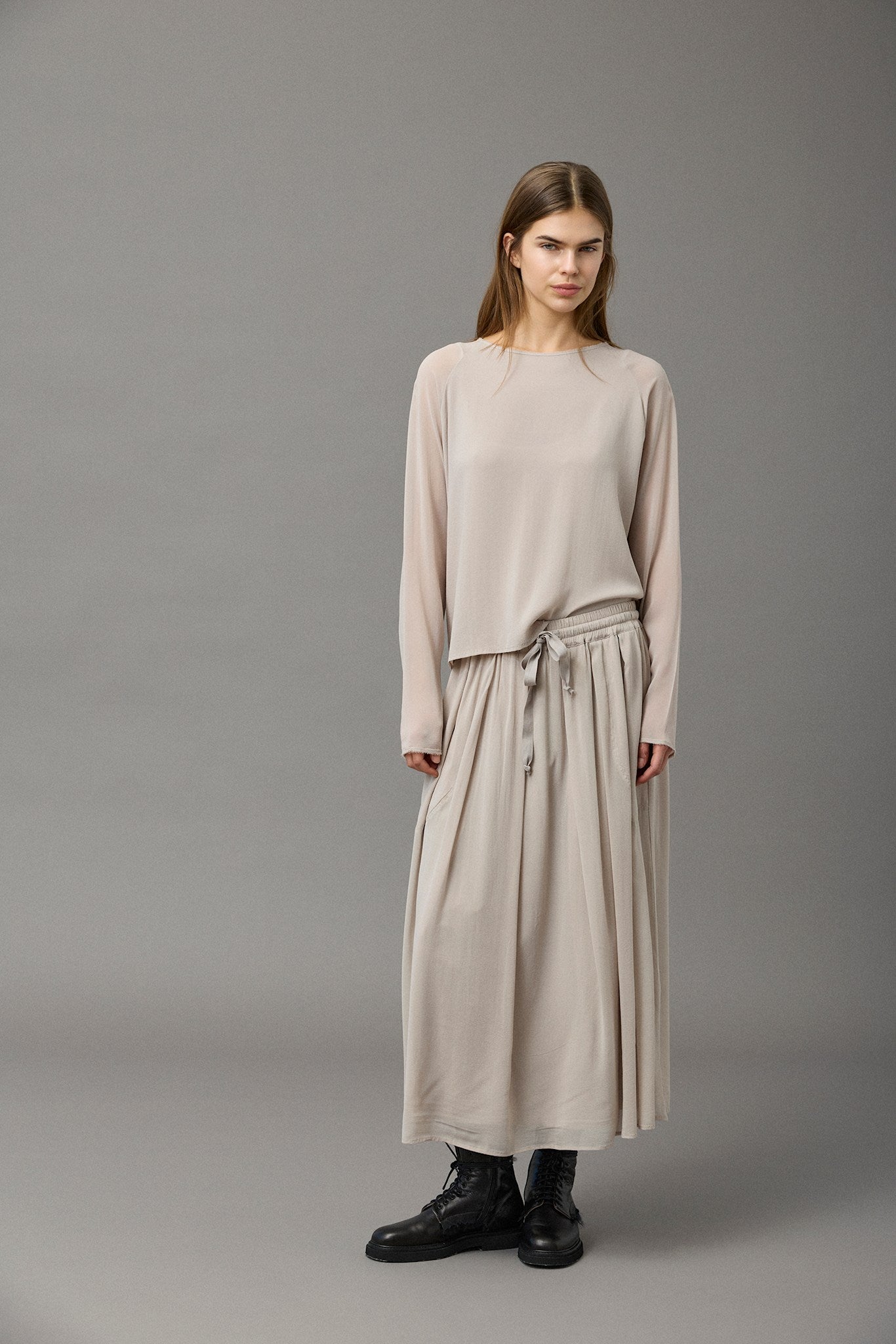 Silk Georgette Skirt