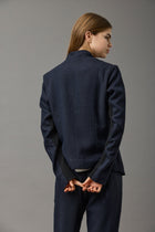 Check Wool Blazer