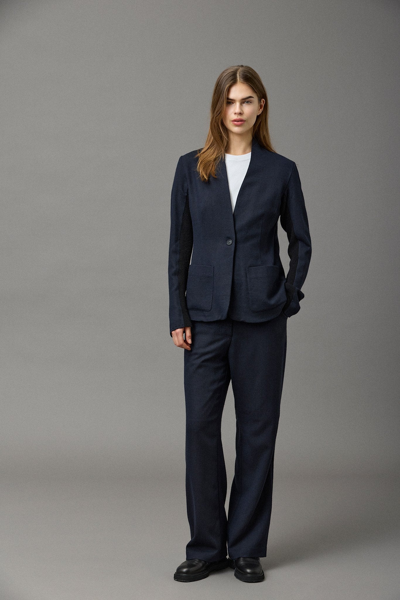 Check Wool Pants