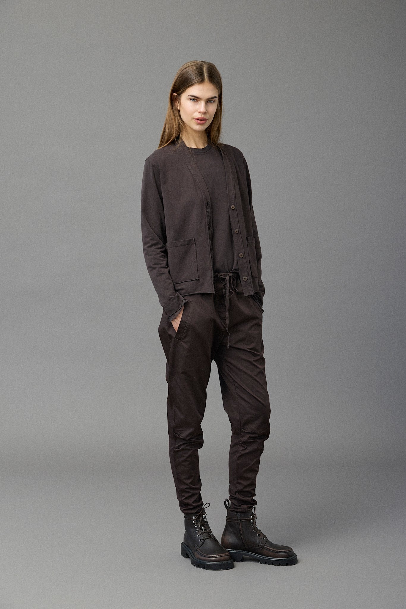 Basic Cotton Tapered Pants