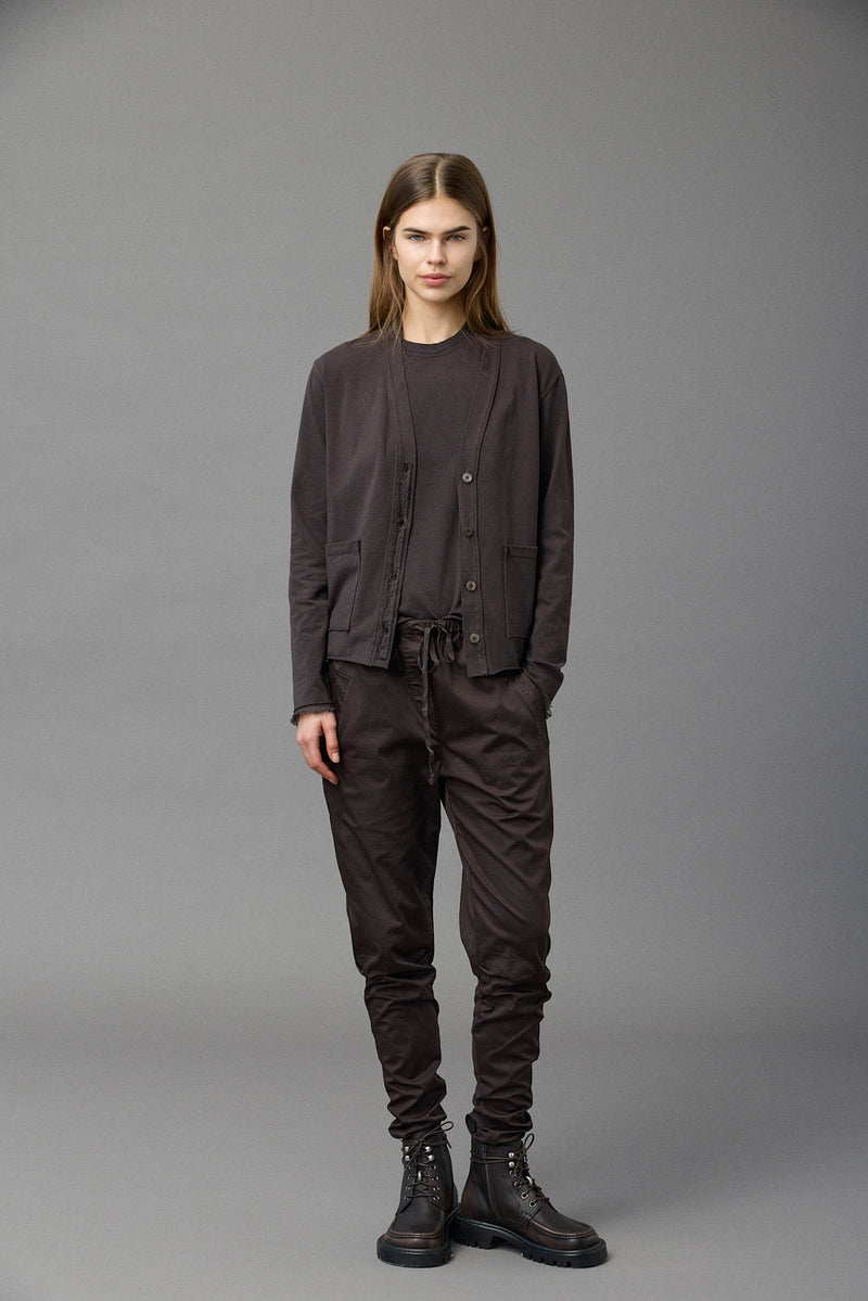 Washed Jersey Cardigan