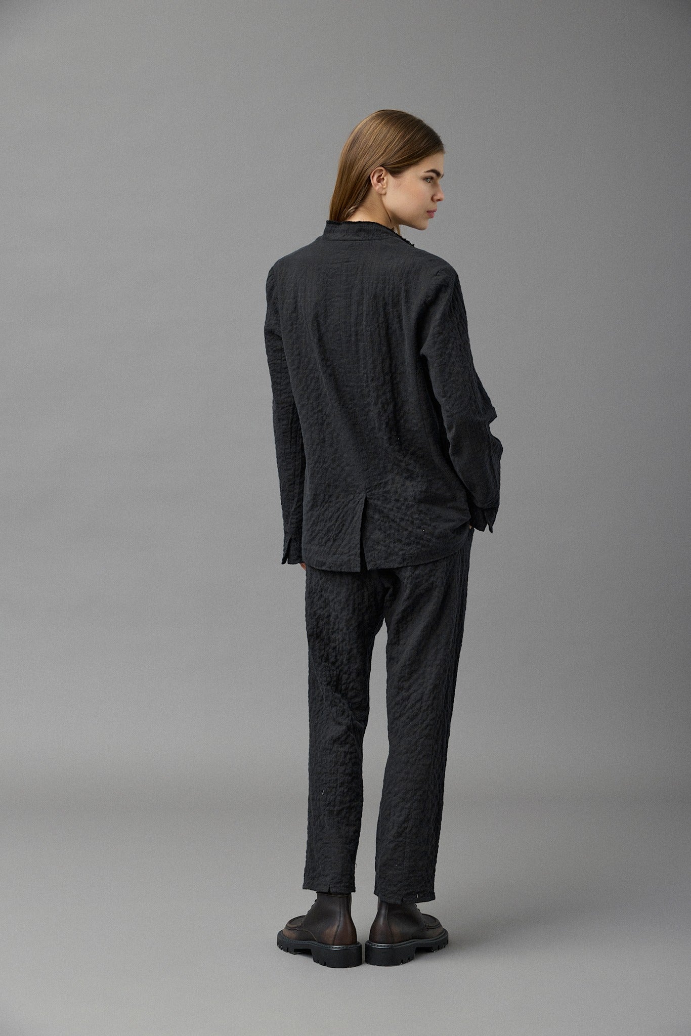 Cotton Herringbone Blazer