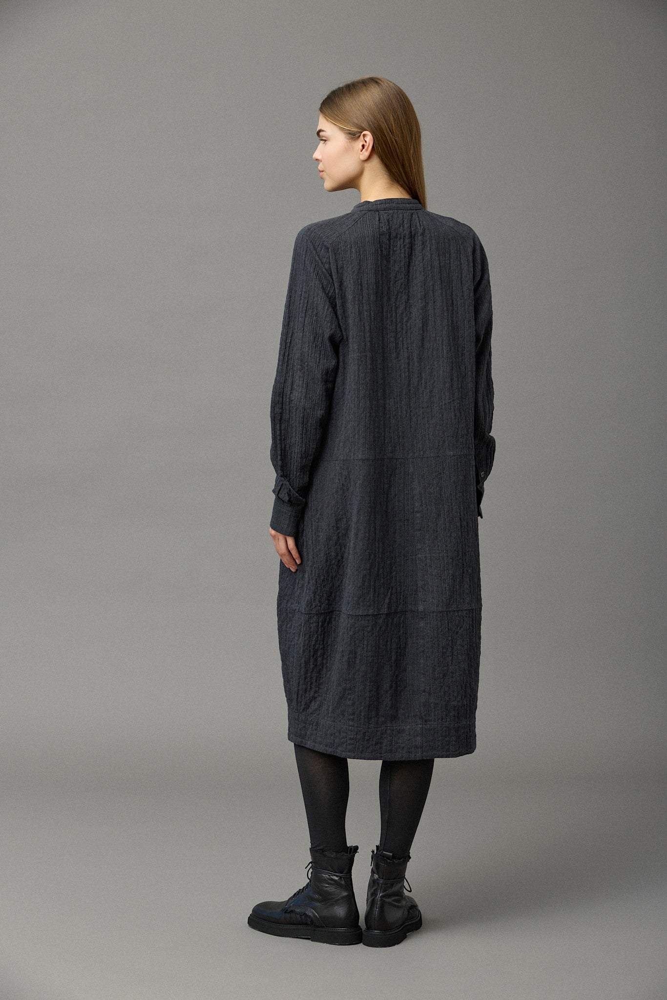 Cotton Herringbone Dress