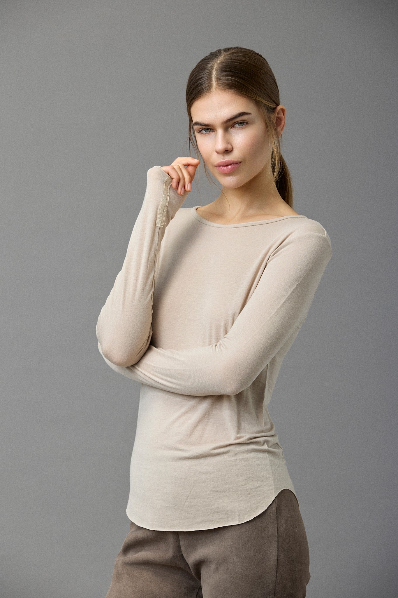 Cotton Cashmere L/S Tee