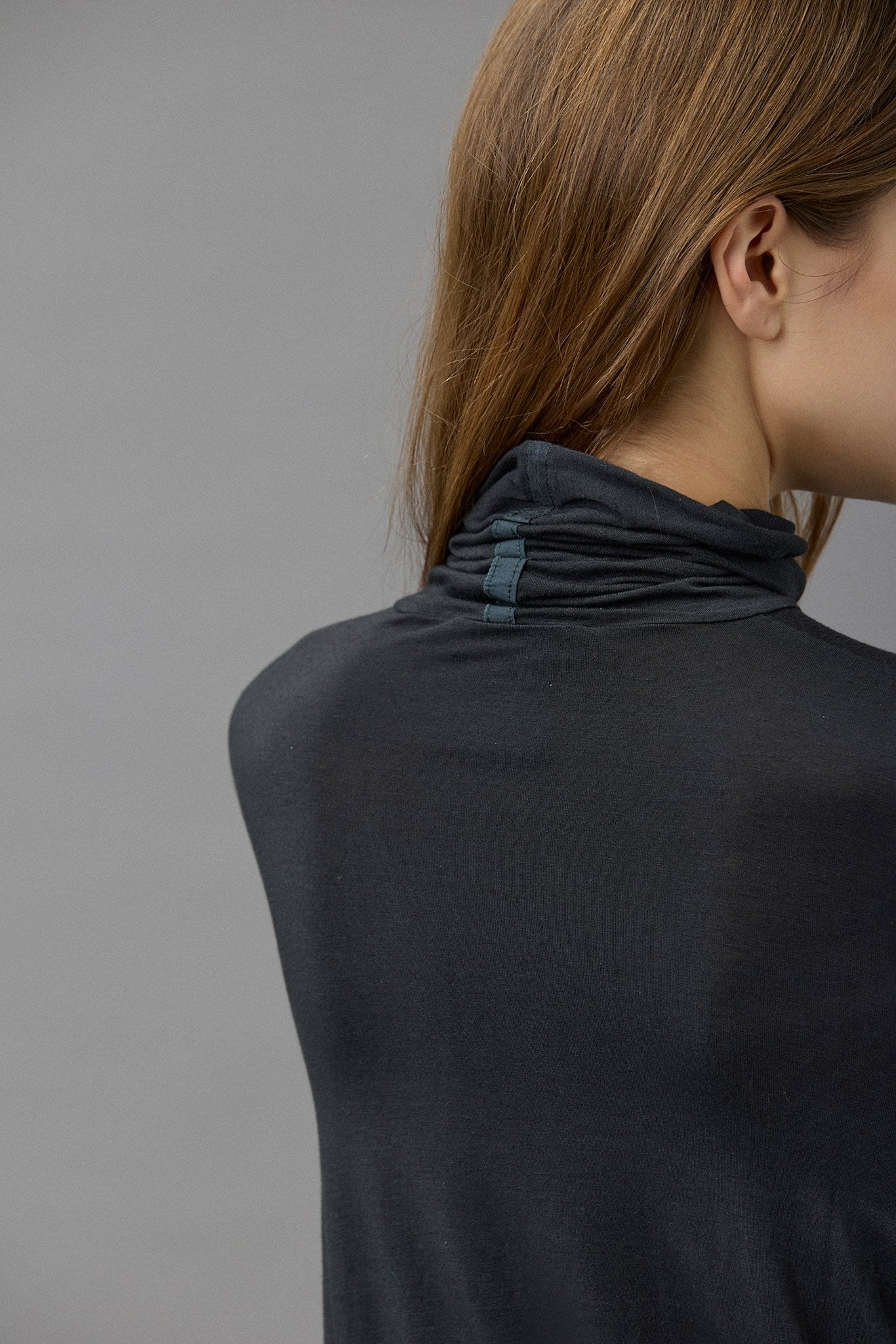 Cotton Cashmere Turtleneck Tee