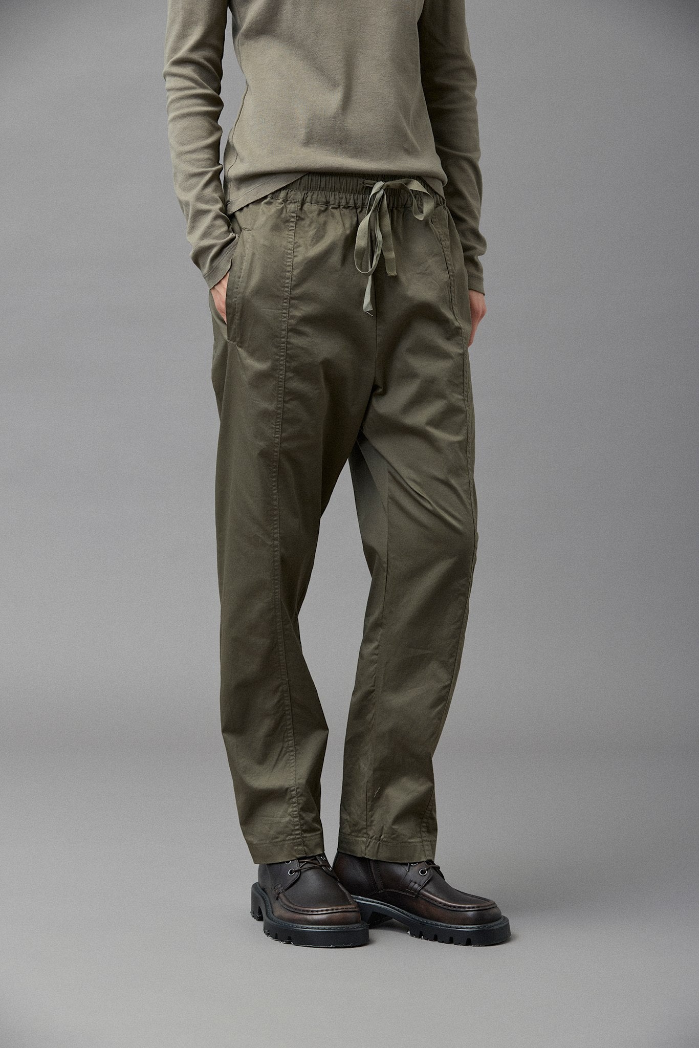 Basic Cotton Easy Narrow Pants
