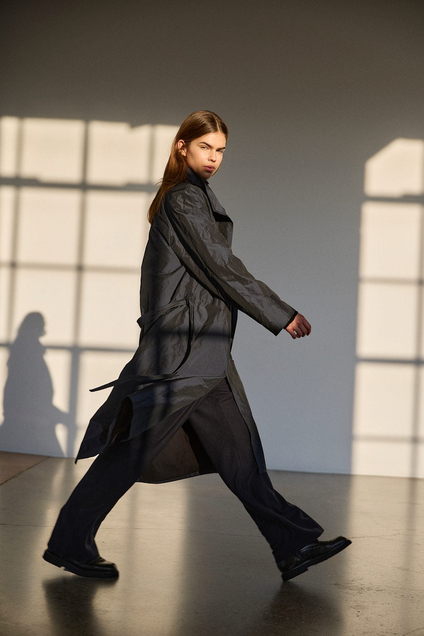 Recycled Nylon Trench Coat