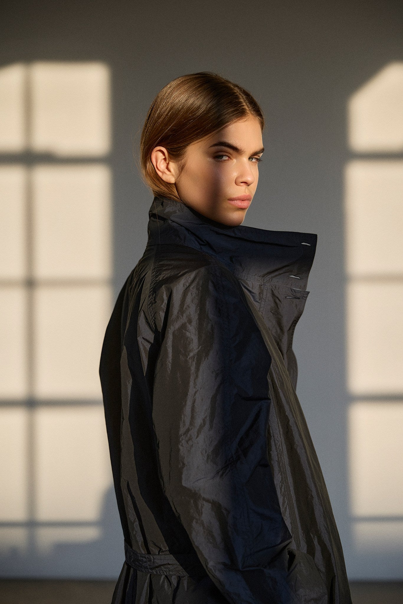 Recycled Nylon Trench Coat