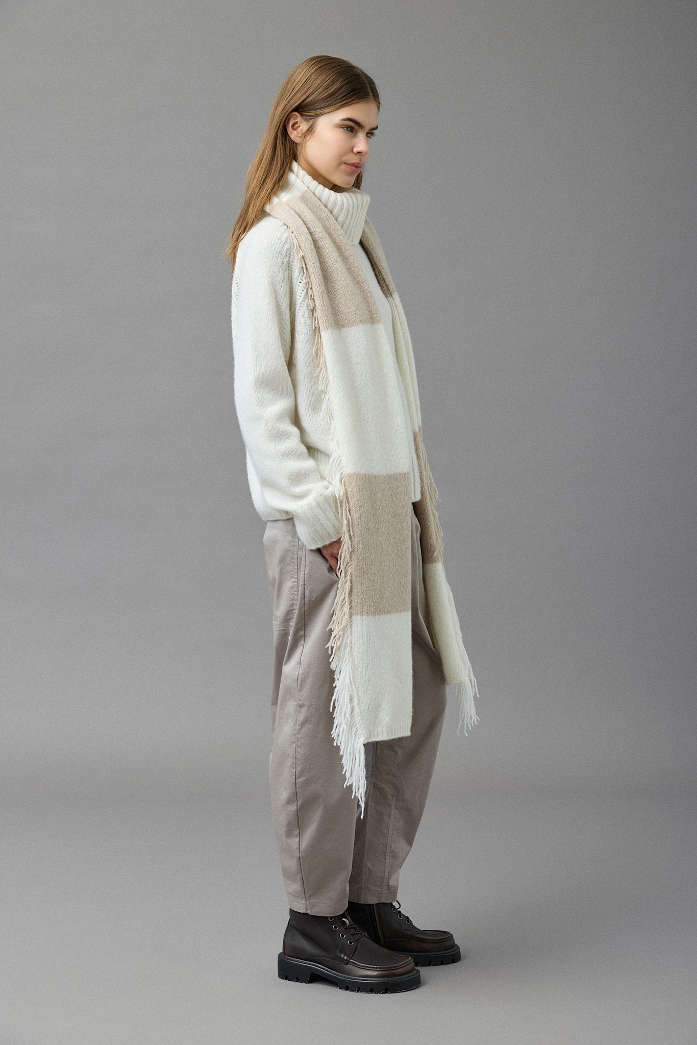 3 GG Cashmere Blend Scarf